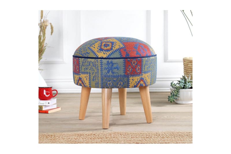 Sufian Sittpuff Utomhus 45 cm - Blå - Möbler - Vardagsrum - Stolar & sittmöbler - Sittpuff