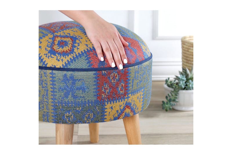 Sufian Sittpuff Utomhus 45 cm - Blå - Möbler - Vardagsrum - Stolar & sittmöbler - Sittpuff