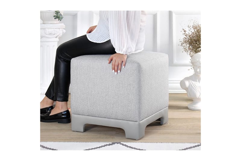 Sufian Sittpuff Utomhus 50 cm - Grå - Möbler - Vardagsrum - Stolar & sittmöbler - Sittpuff