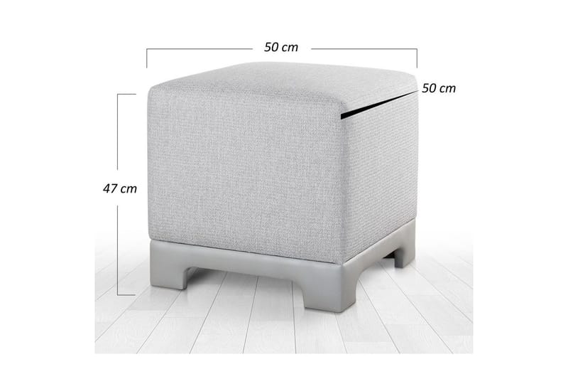 Sufian Sittpuff Utomhus 50 cm - Grå - Möbler - Vardagsrum - Stolar & sittmöbler - Sittpuff