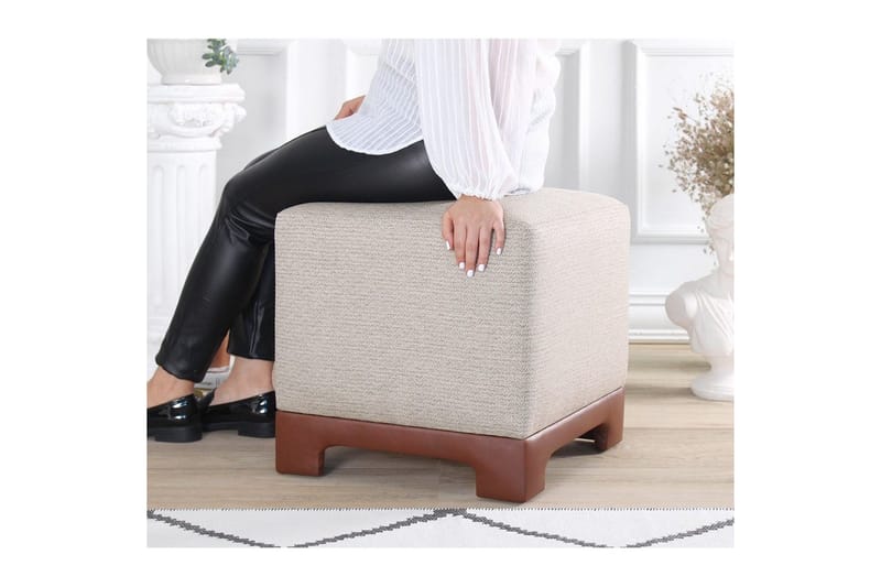 Sufian Sittpuff Utomhus 50 cm - Ljusbrun - Möbler - Vardagsrum - Stolar & sittmöbler - Sittpuff