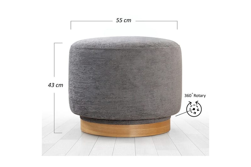 Sufian Sittpuff Utomhus 55 cm - Antracit - Möbler - Vardagsrum - Stolar & sittmöbler - Sittpuff