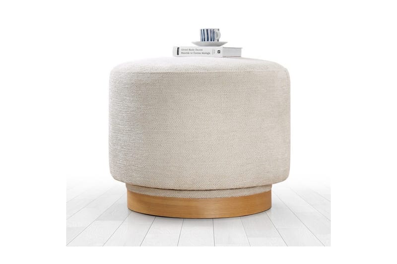 Sufian Sittpuff Utomhus 55 cm - Cremevit - Möbler - Vardagsrum - Stolar & sittmöbler - Sittpuff