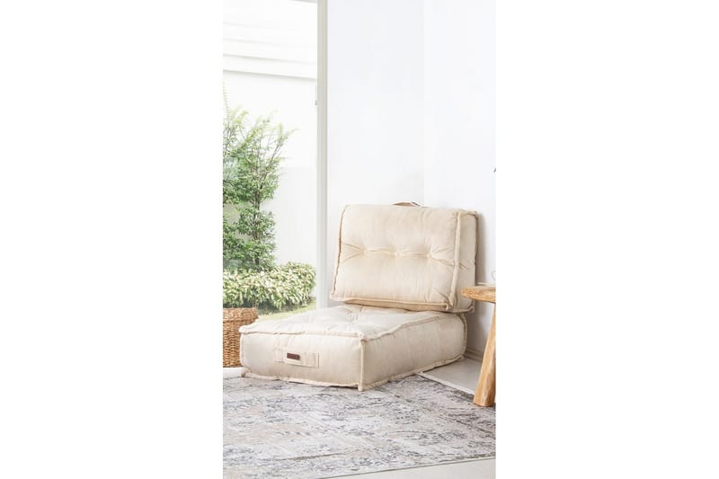 Sufian Sittpuff Utomhus 80 cm - Beige - Möbler - Vardagsrum - Stolar & sittmöbler - Sittpuff