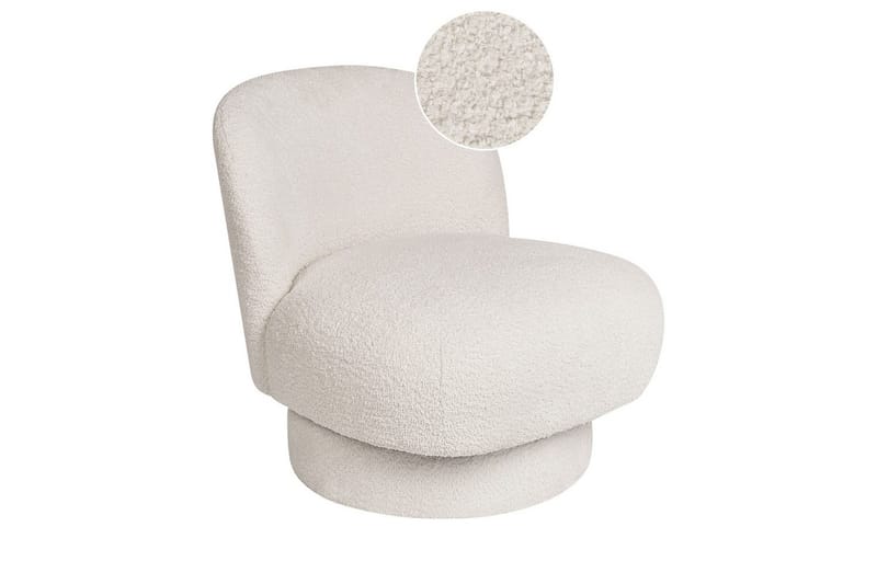 Svängbar fåtölj Aylo, Vit