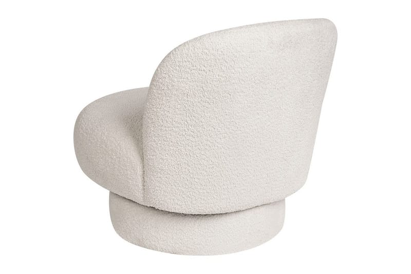 Svängbar fåtölj Aylo - Vit - Möbler - Vardagsrum - Stolar & sittmöbler - Snurrstolar & gungstolar