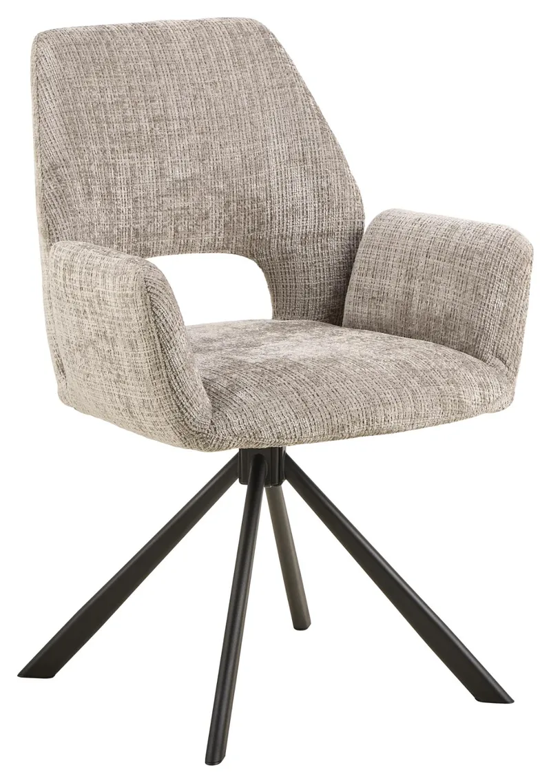 Torrelon Matstol med armstöd, Grå