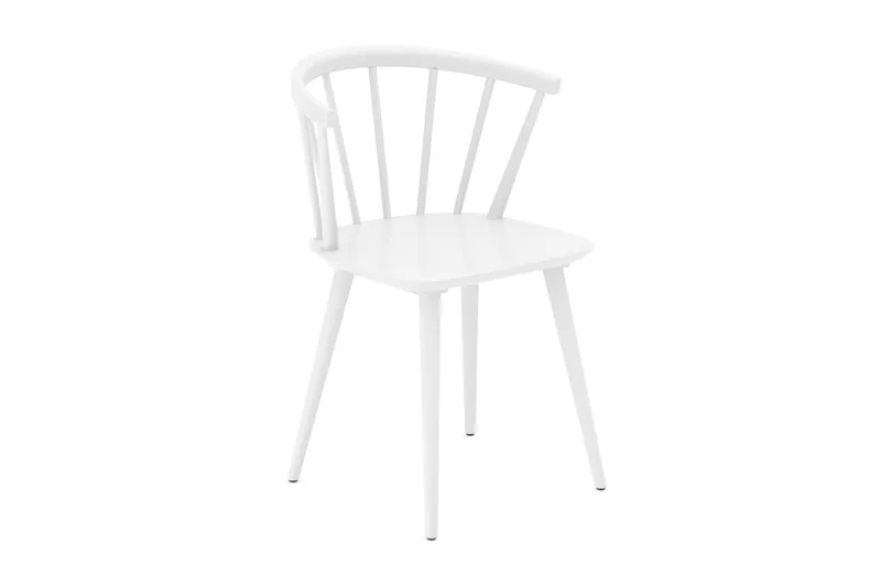 Tyrö Karmstol & matstol i massiv trä, Vit