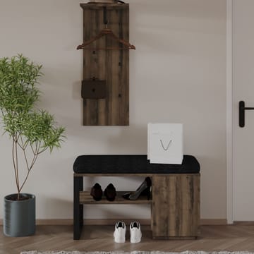 Uniqo Hallställsset 35x90x35 cm - Antik valnöt - Möbler - Vardagsrum - Stolar & sittmöbler - Sittbänk