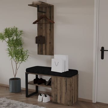 Uniqo Hallställsset 35x90x35 cm - Antik valnöt - Möbler - Vardagsrum - Stolar & sittmöbler - Sittbänk