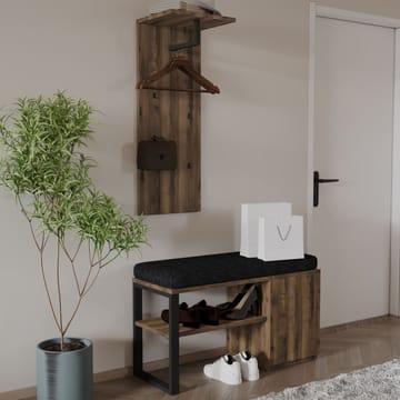 Uniqo Hallställsset 35x90x35 cm - Antik valnöt - Möbler - Vardagsrum - Stolar & sittmöbler - Sittbänk