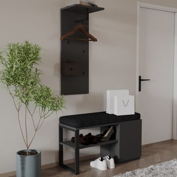 Uniqo Hallställsset 35x90x35 cm - Antracit - Möbler - Vardagsrum - Stolar & sittmöbler - Sittbänk