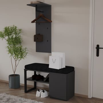 Uniqo Hallställsset 35x90x35 cm - Antracit - Möbler - Vardagsrum - Stolar & sittmöbler - Sittbänk