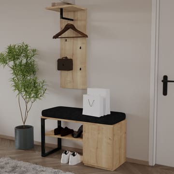 Uniqo Hallställsset 35x90x35 cm - Sapphire Oak - Möbler - Vardagsrum - Stolar & sittmöbler - Sittbänk