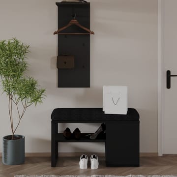 Uniqo Hallställsset 35x90x35 cm - Svart - Möbler - Vardagsrum - Stolar & sittmöbler - Sittbänk