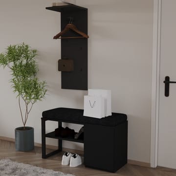 Uniqo Hallställsset 35x90x35 cm - Svart - Möbler - Vardagsrum - Stolar & sittmöbler - Sittbänk