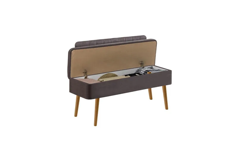 Valsot Sittbänk 110 cm - Natur/Antracit - Möbler - Vardagsrum - Stolar & sittmöbler - Sittbänk - Bänk med ryggstöd