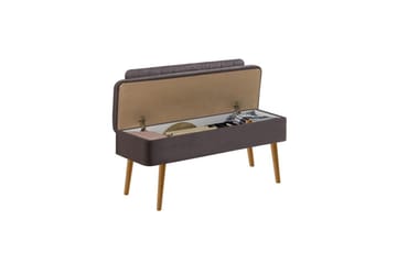 Valsot Sittbänk 110 cm - Natur/Antracit - Möbler - Vardagsrum - Stolar & sittmöbler - Sittbänk - Bänk med ryggstöd