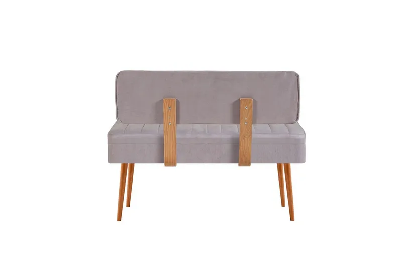 Valsot Sittbänk 110 cm - Natur/Grå - Möbler - Vardagsrum - Stolar & sittmöbler - Sittbänk - Bänk med ryggstöd