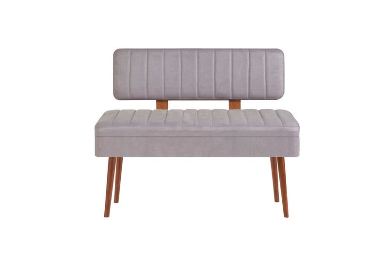 Valsot Sittbänk 110 cm - Valnöt/Grå - Möbler - Vardagsrum - Stolar & sittmöbler - Sittbänk