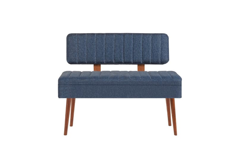 Valsot Sittbänk 110 cm, Valnöt/Mörkblå