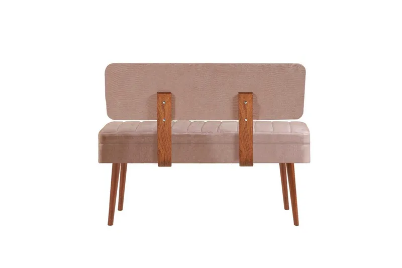 Valsot Sittbänk 110 cm - Valnöt/Sten - Möbler - Vardagsrum - Stolar & sittmöbler - Sittbänk