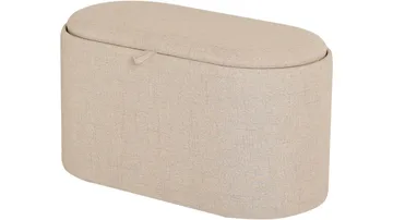 Velmira Puff 77 cm Oval - Beige - Möbler - Vardagsrum - Stolar & sittmöbler - Sittpuff