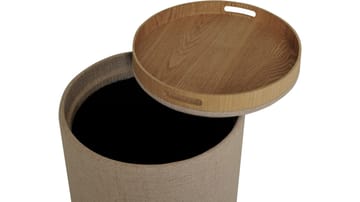 Velmira Puff 2 delar 39 cm Rund - Mörkbeige - Möbler - Vardagsrum - Stolar & sittmöbler - Sittpuff