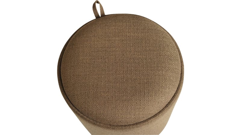 Velmira Puff 2 delar 39 cm Rund - Mörkbeige - Möbler - Vardagsrum - Stolar & sittmöbler - Sittpuff