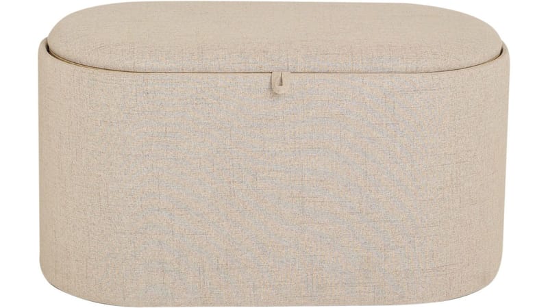Velmira Puff 77 cm Oval, Beige