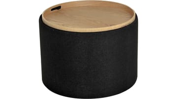 Velmira Puff 56 cm Rund - Svart - Möbler - Vardagsrum - Stolar & sittmöbler - Sittpuff