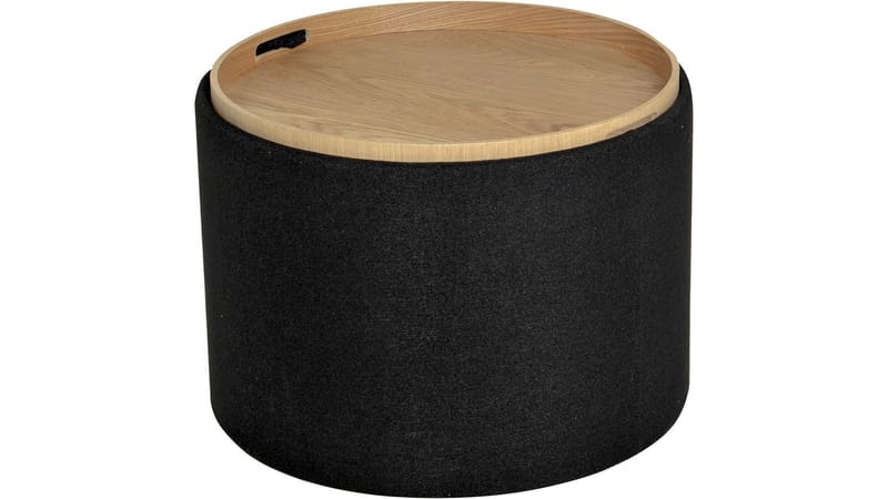 Velmira Puff 56 cm Rund - Svart - Möbler - Vardagsrum - Stolar & sittmöbler - Sittpuff