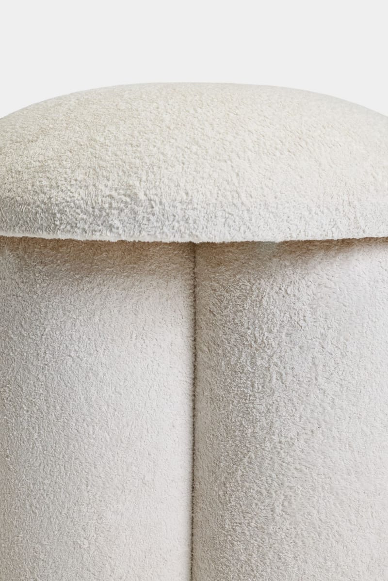 Vynor Sittpuff 45 cm Rund - Vit - Möbler - Vardagsrum - Stolar & sittmöbler - Sittpuff