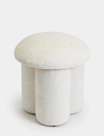 Vynor Sittpuff 45 cm Rund - Vit - Möbler - Vardagsrum - Stolar & sittmöbler - Sittpuff