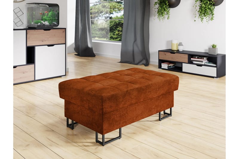 Warwick Sittpuff - Orange - Möbler - Vardagsrum - Stolar & sittmöbler - Sittpuff