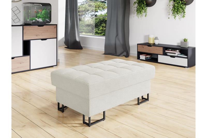 Warwick Sittpuff - Vit - Möbler - Vardagsrum - Stolar & sittmöbler - Sittpuff