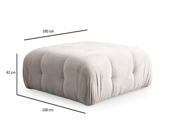 Yvara Sittpuff 100 cm - Beige - Möbler - Vardagsrum - Stolar & sittmöbler - Sittpuff