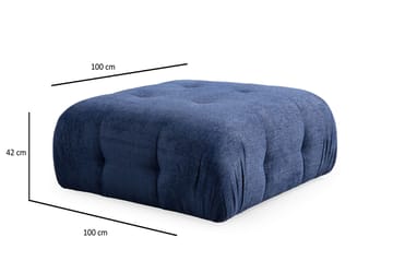 Yvara Sittpuff 100 cm - Marinblå - Möbler - Vardagsrum - Stolar & sittmöbler - Sittpuff