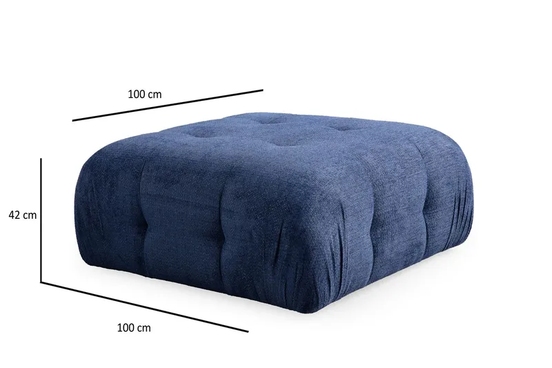 Yvara Sittpuff 100 cm - Marinblå - Möbler - Vardagsrum - Stolar & sittmöbler - Sittpuff