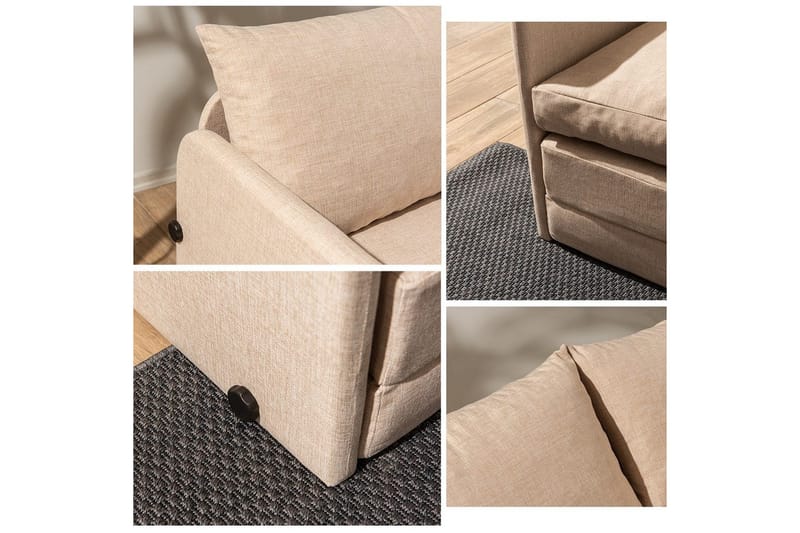 Sufian Bäddsoffa 2-sits - Beige - Möbler - Vardagsrum - Bäddsoffor