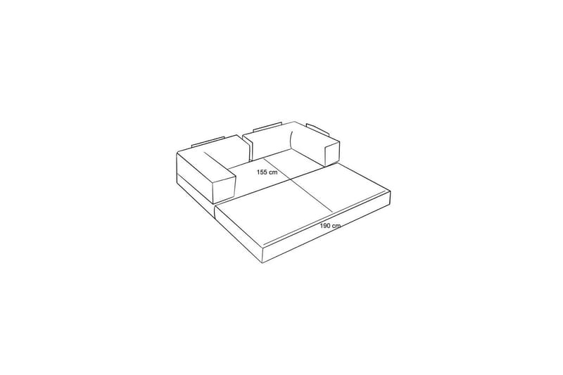Sufian Bäddsoffa 2-sits - Chokladbrun - Möbler - Vardagsrum - Bäddsoffor