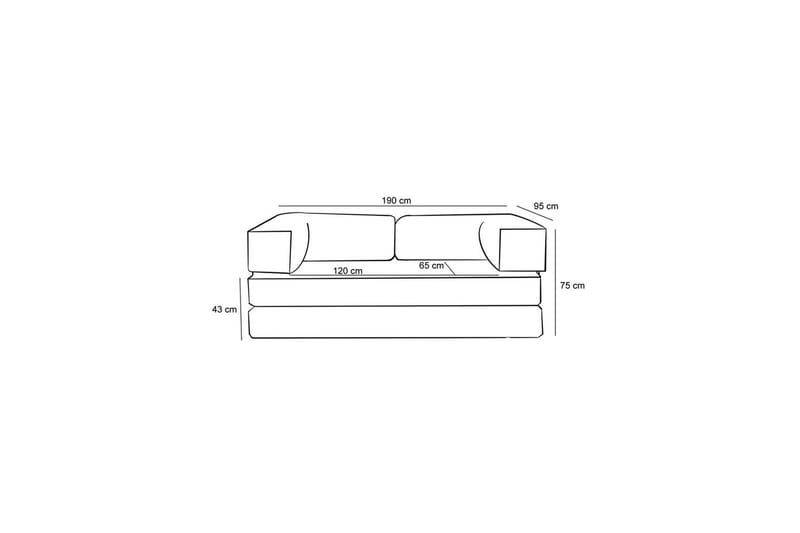 Sufian Bäddsoffa 2-sits - Grön - Möbler - Vardagsrum - Bäddsoffor