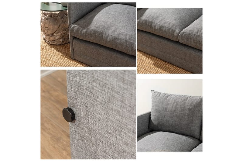 Sufian Bäddsoffa 2-sits - Ljusgrå - Möbler - Vardagsrum - Bäddsoffor