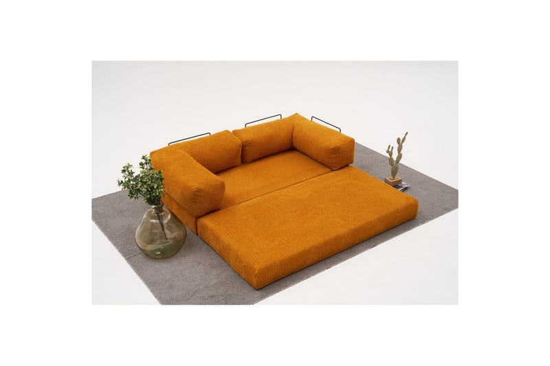 Sufian Bäddsoffa 2-sits - Orange - Möbler - Vardagsrum - Bäddsoffor