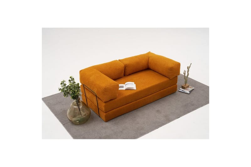 Sufian Bäddsoffa 2-sits - Orange - Möbler - Vardagsrum - Bäddsoffor