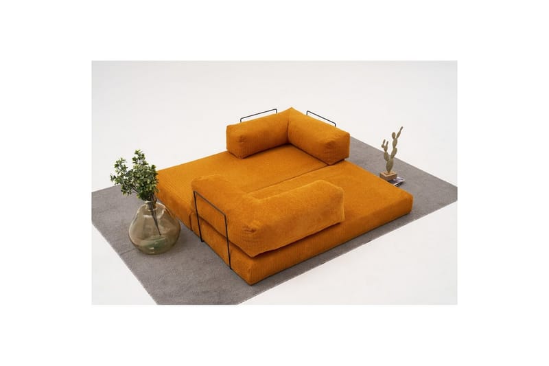 Sufian Bäddsoffa 2-sits - Orange - Möbler - Vardagsrum - Bäddsoffor