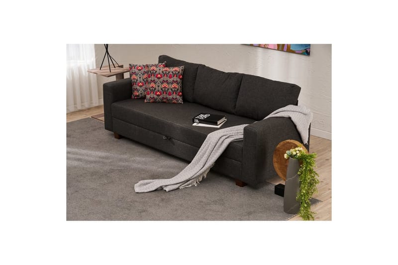 Sufian Bäddsoffa 3-sits - Antracit - Möbler - Vardagsrum - Bäddsoffor
