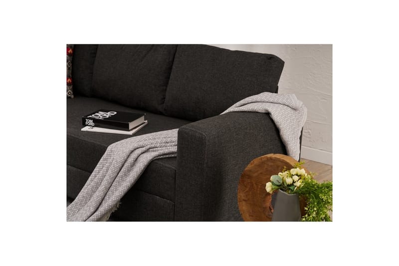 Sufian Bäddsoffa 3-sits - Antracit - Möbler - Vardagsrum - Bäddsoffor