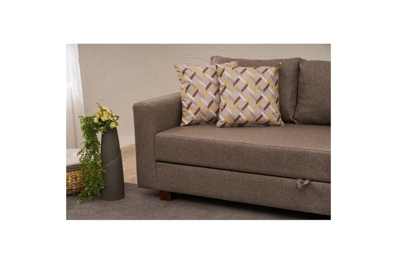 Sufian Bäddsoffa 3-sits - Brun - Möbler - Vardagsrum - Bäddsoffor