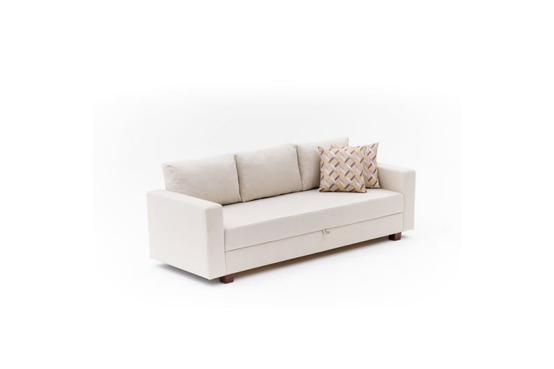Sufian Bäddsoffa 3-sits - Cremevit - Möbler - Vardagsrum - Bäddsoffor